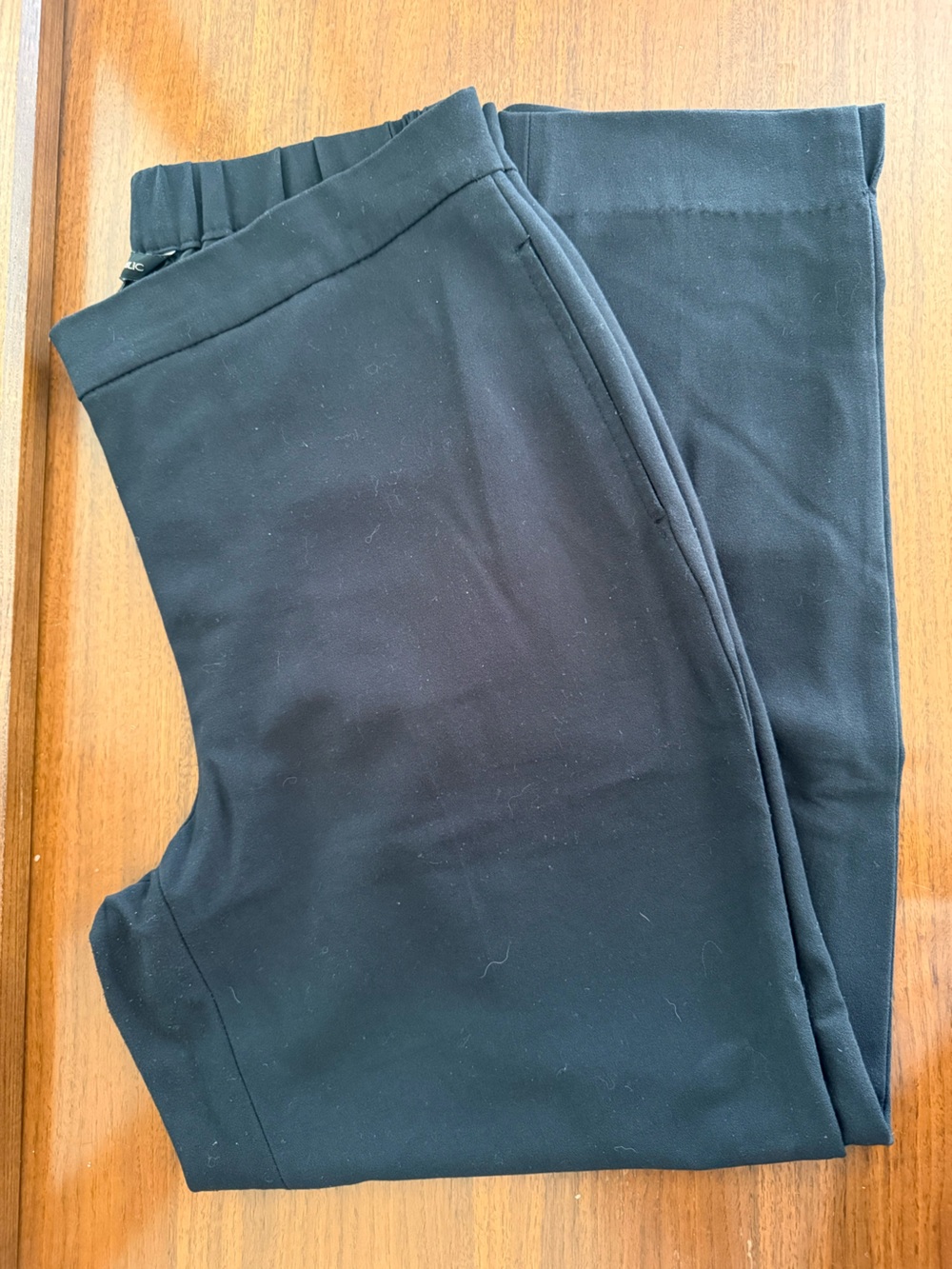 Banana Republic Black Elastic-Waist Ankle Pants